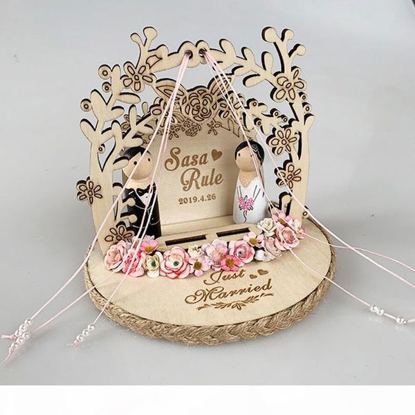 1pcs unique engagement rings holder bride groom wooden rustic flower ring pillow wedding ring box
1pcs unique engagement rings holder bride groom wooden rustic flower ring pillow wedding ring box