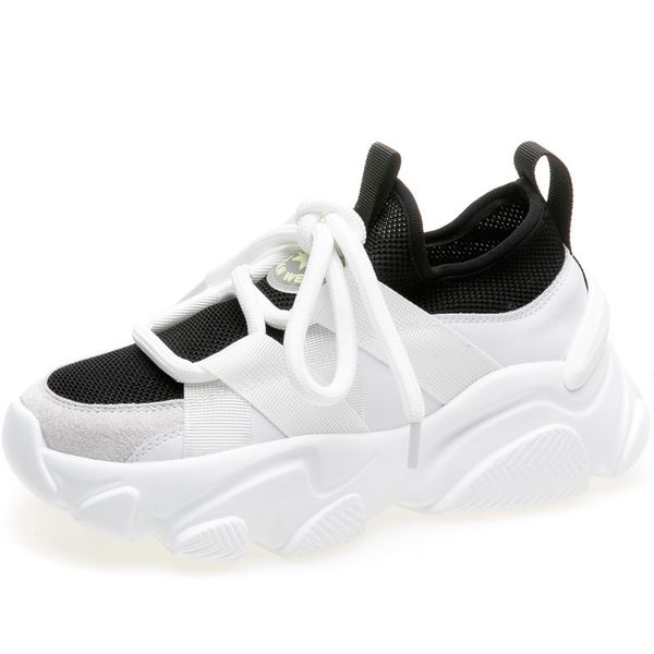 rasmeup genuine leather women's mesh breathable chunky sneakers fashion women platform shoes ladies trainers footwear 201128, Black
rasmeup genuine leather women's mesh breathable chunky sneakers fashion women platform shoes ladies trainers footwear 201128, Black
