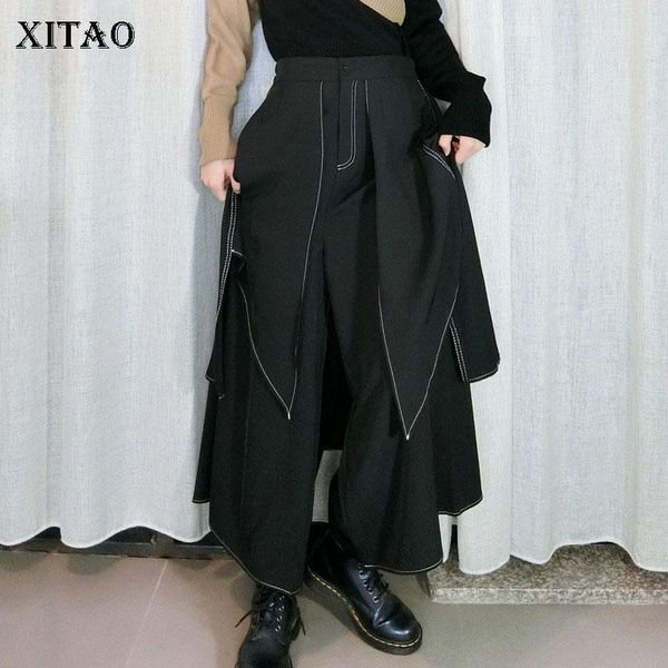 xitao irregular women pants fashion new women patchwork elastic waist 2021 winter pleated goddess fan casual style pants zy3253, Black;white
xitao irregular women pants fashion new women patchwork elastic waist 2021 winter pleated goddess fan casual style pants zy3253, Black;white