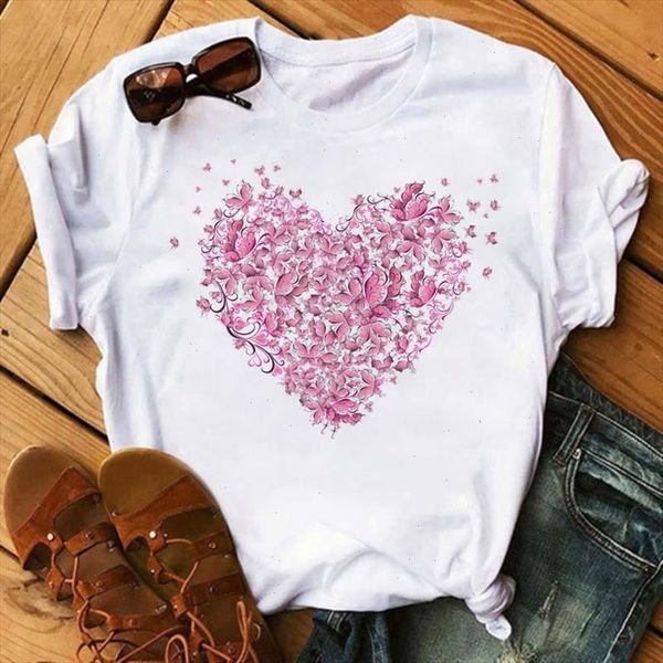 fashion women casual white t shirt cartoon pink butterfly print o neck female streetwear shirts short sleeve casual
fashion women casual white t shirt cartoon pink butterfly print o neck female streetwear shirts short sleeve casual