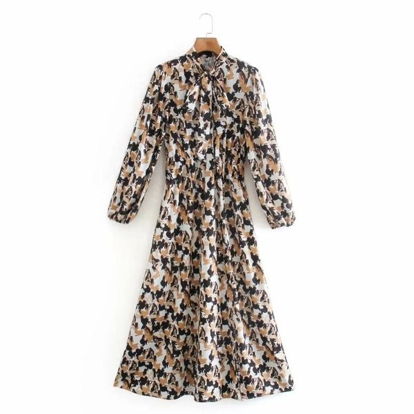 casual dresses women digital printing back hollow decoration midi dress female stand collar bow tie long sleeve clothes loose vestido d6885, Black;gray
casual dresses women digital printing back hollow decoration midi dress female stand collar bow tie long sleeve clothes loose vestido d6885, Black;gray