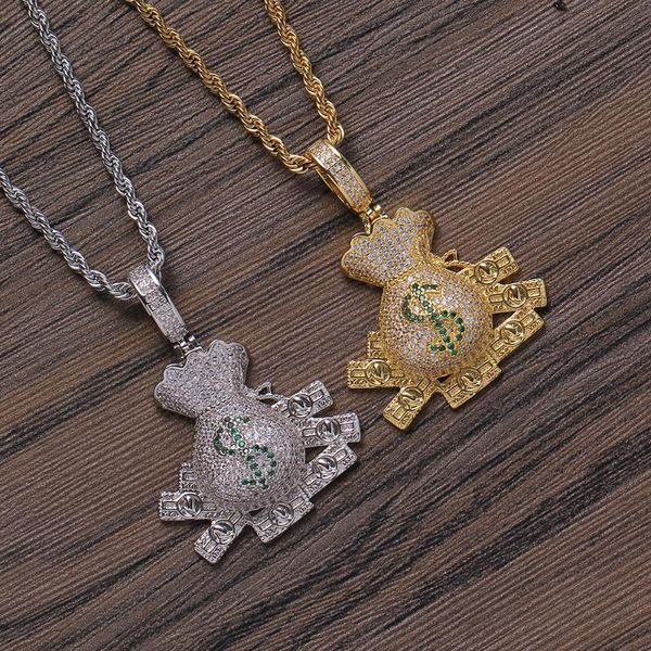 chains hip hop jewelry dollar pendant brass necklace iced out charm for men engagement gift cn333, Silver
chains hip hop jewelry dollar pendant brass necklace iced out charm for men engagement gift cn333, Silver