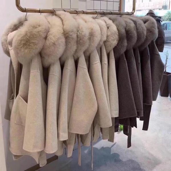 new winter coat women oversize fashion cashmere wool outerwear female long thickening warm woolen overcoat womens trench coats, Black
new winter coat women oversize fashion cashmere wool outerwear female long thickening warm woolen overcoat womens trench coats, Black