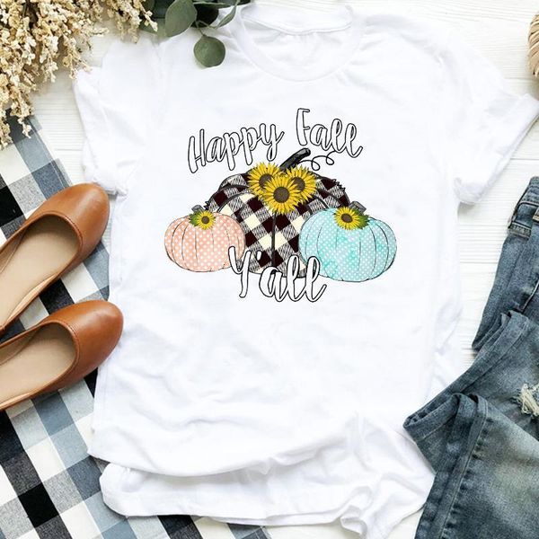 women lady plaid flower pumpkin print thanksgiving fall halloween tshirt shirt clothes graphic female t tee womens t-shirt, White
women lady plaid flower pumpkin print thanksgiving fall halloween tshirt shirt clothes graphic female t tee womens t-shirt, White