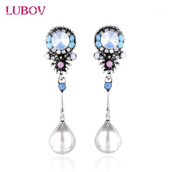 lubov novelty bohemian style colorful crystal stone drop earrings white pearl pendant dangle earrings women jewelry gift 20201, Silver
lubov novelty bohemian style colorful crystal stone drop earrings white pearl pendant dangle earrings women jewelry gift 20201, Silver