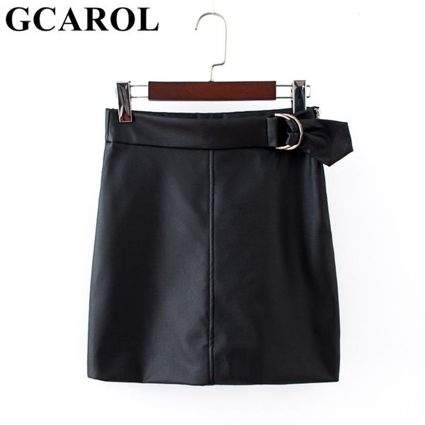 gcarol 2020 new women black pu leather mini skirt a-line metal buckle faux leather spring summer multi occasion skirt q1209
gcarol 2020 new women black pu leather mini skirt a-line metal buckle faux leather spring summer multi occasion skirt q1209