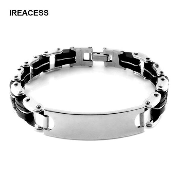 new men stainless steel chain bracelets classic black silicone bracelets & bangles for men fashion jewelry gift
new men stainless steel chain bracelets classic black silicone bracelets & bangles for men fashion jewelry gift