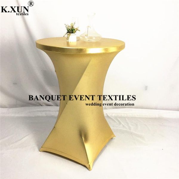 table cloth silver and gold metallic spandex cocktail cover for wedding event party decoration
table cloth silver and gold metallic spandex cocktail cover for wedding event party decoration
