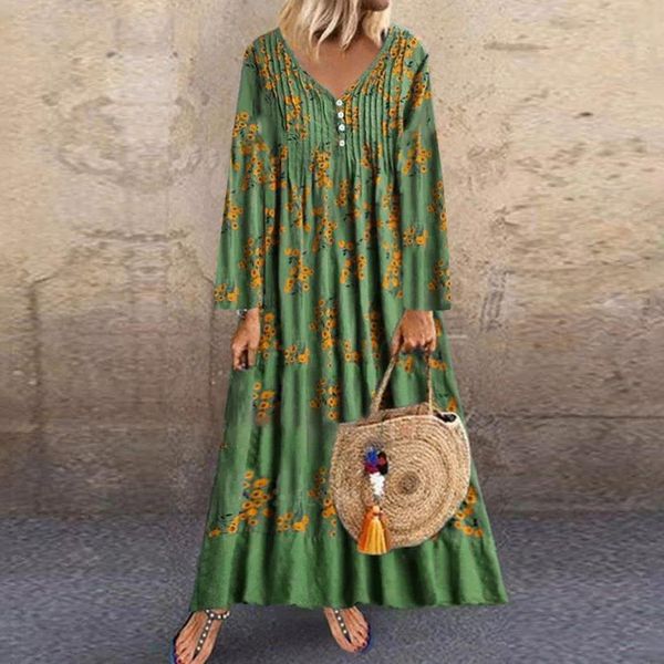 autumn women plus size dress casual dresses print cotton linen long sleeve v neck long loose dress party maxi dresses vestidos de, Black;gray
autumn women plus size dress casual dresses print cotton linen long sleeve v neck long loose dress party maxi dresses vestidos de, Black;gray