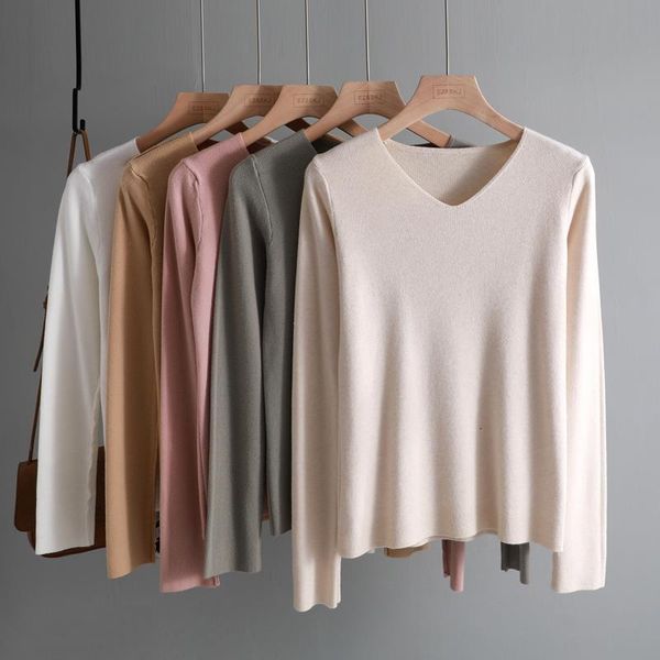 chic casual autumn winter basic sweater pullovers women v neck solid regular knit slim pullover female long sleeve warm khaki sweater, White;black
chic casual autumn winter basic sweater pullovers women v neck solid regular knit slim pullover female long sleeve warm khaki sweater, White;black
