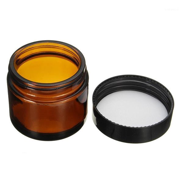 packing bottles 1pc 60ml skin care cream lotion refillable amber glass jar pot cosmetic container makeup tool black lid for travel1
packing bottles 1pc 60ml skin care cream lotion refillable amber glass jar pot cosmetic container makeup tool black lid for travel1