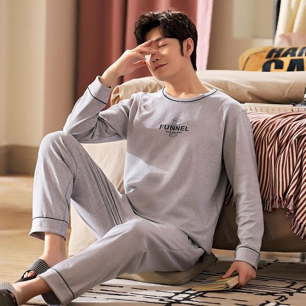 men's sleepwear purecotton pullover long sleeve trousers pajama a sets winter boy man jammies o-neck home casual nightwear pyjamas hde, Black;brown
men's sleepwear purecotton pullover long sleeve trousers pajama a sets winter boy man jammies o-neck home casual nightwear pyjamas hde, Black;brown