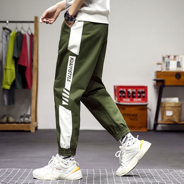street style men pants trousers side letter printed jogger pants drawstring harem pants in 4 colors, Black
street style men pants trousers side letter printed jogger pants drawstring harem pants in 4 colors, Black