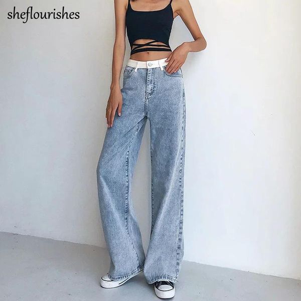 women's jeans 2021 fall women vintage denim pants blue mom patchwork high waist baggy casual trousers streetwear
women's jeans 2021 fall women vintage denim pants blue mom patchwork high waist baggy casual trousers streetwear