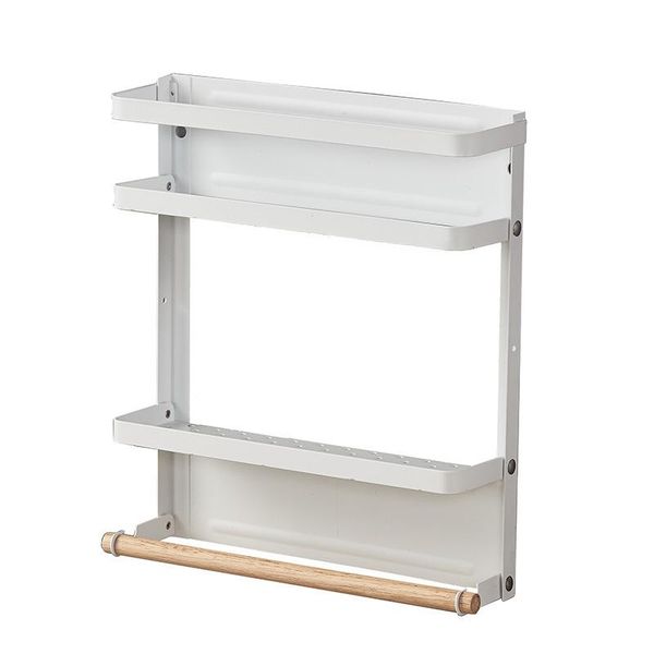 hooks & rails side-mounted magnet refrigerator rack double wrought iron storage multi-function kitchen hanging towel organizer
hooks & rails side-mounted magnet refrigerator rack double wrought iron storage multi-function kitchen hanging towel organizer