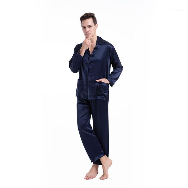 men's silk long sleeve pajama set 2 piece 100% soft mulberry 19 momme lightweight nightgown homewear male pjs1
men's silk long sleeve pajama set 2 piece 100% soft mulberry 19 momme lightweight nightgown homewear male pjs1