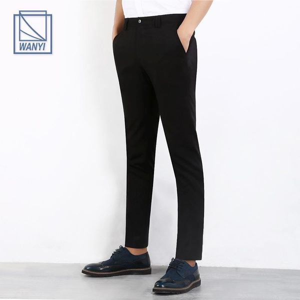 men's suits & blazers 2021 men casual suit pants brand design business dress pant male social wedding slim fit fashion cotton trousers, White;black
men's suits & blazers 2021 men casual suit pants brand design business dress pant male social wedding slim fit fashion cotton trousers, White;black