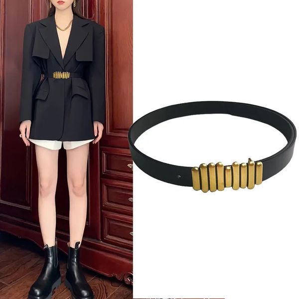 2.5 3.0 wide belt women's retro european and american dd simple ancient gold personalized button jeans with coat thin belt, Black;brown
2.5 3.0 wide belt women's retro european and american dd simple ancient gold personalized button jeans with coat thin belt, Black;brown