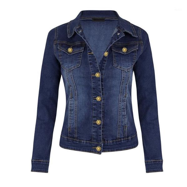 jeans autumn jacket 2019 women casual coat long sleeve pocket button denim jacket coat women's spring windbreaker d907091, Black;brown
jeans autumn jacket 2019 women casual coat long sleeve pocket button denim jacket coat women's spring windbreaker d907091, Black;brown