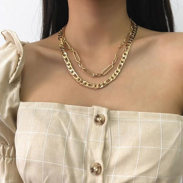 simple chains necklace set for women girls fashion costume jewelry female neck accessories jewellery, Silver
simple chains necklace set for women girls fashion costume jewelry female neck accessories jewellery, Silver