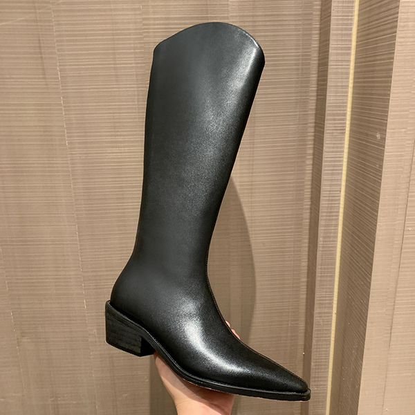 2021 new cow leather pu knee square high heel fashion long boots pointed toe zipper women shoes big size 34-43 icpr, Black
2021 new cow leather pu knee square high heel fashion long boots pointed toe zipper women shoes big size 34-43 icpr, Black