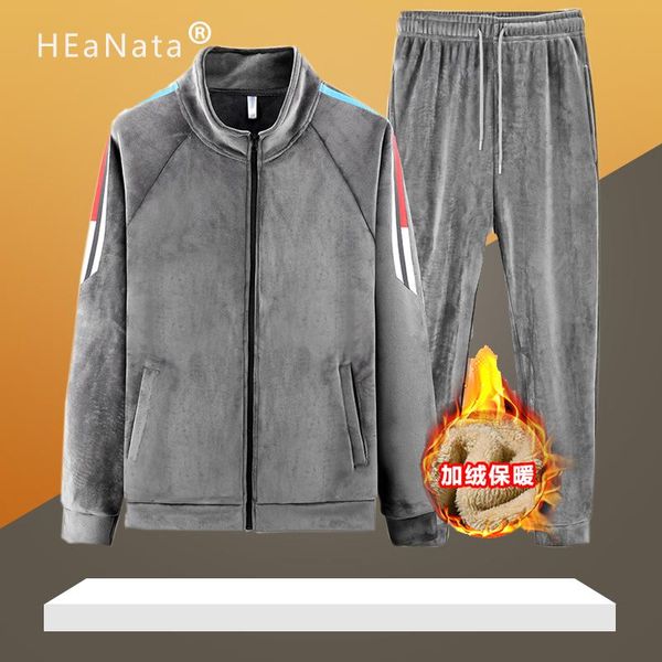 men's tracksuits men sweatshirt sporting sets winter jacket + pants casual clothing track suit sportswear coat, Gray
men's tracksuits men sweatshirt sporting sets winter jacket + pants casual clothing track suit sportswear coat, Gray