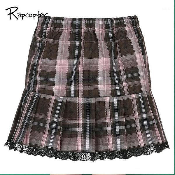 rapcopter england vintage mini skirts plaid lace pleated skirts y2k preppy style women sweet cute outfits korean 90s new1, Black
rapcopter england vintage mini skirts plaid lace pleated skirts y2k preppy style women sweet cute outfits korean 90s new1, Black