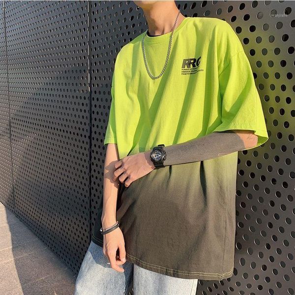 harajuku men's t shirt gradient color half sleeved male pullover hip hop causal loose o-neck tshirt wholesale, White;black
harajuku men's t shirt gradient color half sleeved male pullover hip hop causal loose o-neck tshirt wholesale, White;black