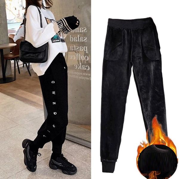 women's pants & capris winter harem women plus size wool thicken black casual sweat female high waist loose trousers ropa mujer, Black;white
women's pants & capris winter harem women plus size wool thicken black casual sweat female high waist loose trousers ropa mujer, Black;white