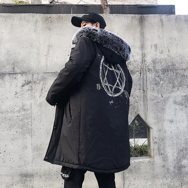 print hip hop fur collar long coat men winter cotton russian parkas men streetwear hoodies windbreaker long parkas outerwear1, Black
print hip hop fur collar long coat men winter cotton russian parkas men streetwear hoodies windbreaker long parkas outerwear1, Black
