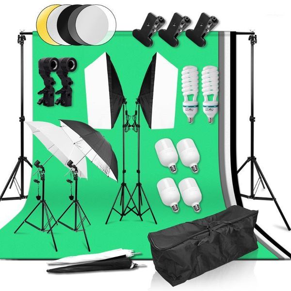 lighting & studio accessories professional pography equipment kit 50*70cm softbox 2x3m background frame 4 color backdrops 5in1 reflector umb
lighting & studio accessories professional pography equipment kit 50*70cm softbox 2x3m background frame 4 color backdrops 5in1 reflector umb