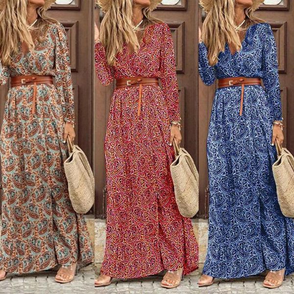v-neck vintage boho women dress spring and summer elegant maxi dress long sleeves fashion party dresses 2021 vestido new xl, Black;gray
v-neck vintage boho women dress spring and summer elegant maxi dress long sleeves fashion party dresses 2021 vestido new xl, Black;gray