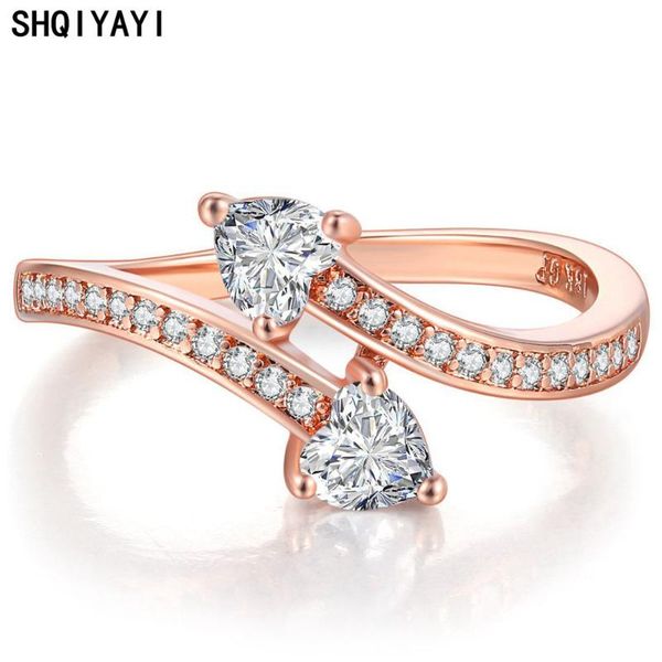 shqiyayi heart cz crystal ring engagement wedding bands jewelry women cubic zirconia accessories anniversary gift .834, Slivery;golden
shqiyayi heart cz crystal ring engagement wedding bands jewelry women cubic zirconia accessories anniversary gift .834, Slivery;golden
