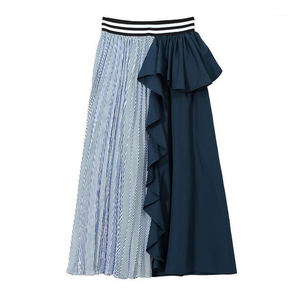 a pleated skirt spring and autumn design feeling flounced loose fashion women's chic style high waist stitching chiffon skirt1, Black
a pleated skirt spring and autumn design feeling flounced loose fashion women's chic style high waist stitching chiffon skirt1, Black