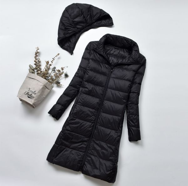 korean light down jacket 2020 new mid long slim stand collar detachable hooded women's winter wear, Black
korean light down jacket 2020 new mid long slim stand collar detachable hooded women's winter wear, Black