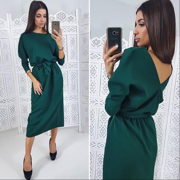 women casual sashes straight party dress ladies seven sleeve o neck elegant dress office lady loose midi dress vintage new 2021, Black;gray
women casual sashes straight party dress ladies seven sleeve o neck elegant dress office lady loose midi dress vintage new 2021, Black;gray