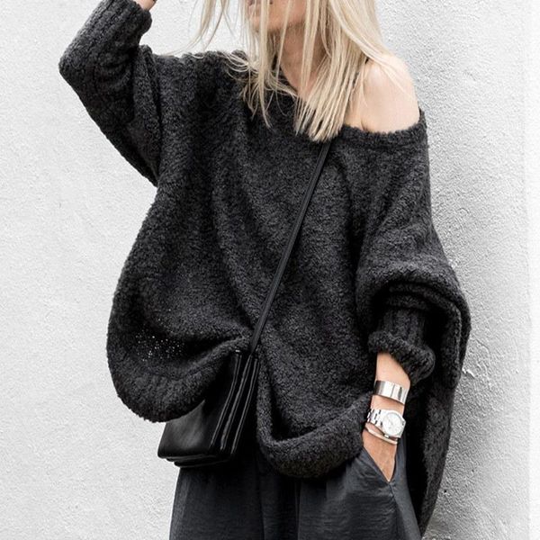 women's sweaters asymsay autumn winter black sweater european loose lazy keep warm round collar long sleeves pullovers women ac5714, White;black
women's sweaters asymsay autumn winter black sweater european loose lazy keep warm round collar long sleeves pullovers women ac5714, White;black