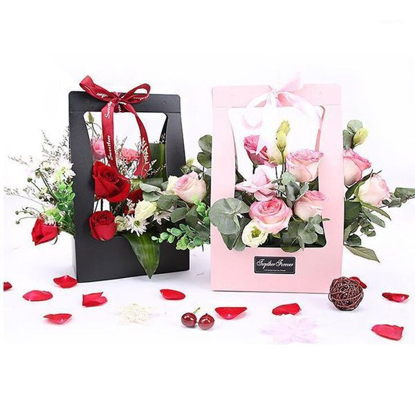 gift wrap 10pcs portable flower baskets wrapping bags florist packaging box bow with handels home decoration1
gift wrap 10pcs portable flower baskets wrapping bags florist packaging box bow with handels home decoration1
