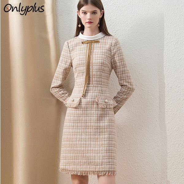 onlyplus khaki tweed winter dress office fashion custom midi ladies dress long sleeve chic plaid thick lady of quality dress 201125, Black;gray
onlyplus khaki tweed winter dress office fashion custom midi ladies dress long sleeve chic plaid thick lady of quality dress 201125, Black;gray