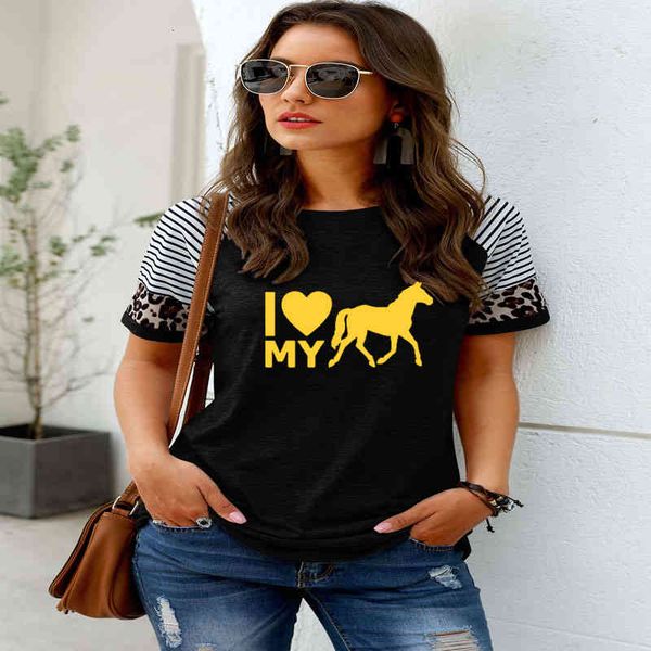 i love my horse print t-shirt women fashion summer short sleev riding t shirt womens clothing graphic o-neck tees, White
i love my horse print t-shirt women fashion summer short sleev riding t shirt womens clothing graphic o-neck tees, White