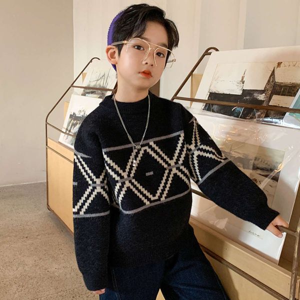 korean children's sweater new pullover 2020 version yangqi 9 thickened middle school boys' fashion in autumn and winter, Blue
korean children's sweater new pullover 2020 version yangqi 9 thickened middle school boys' fashion in autumn and winter, Blue