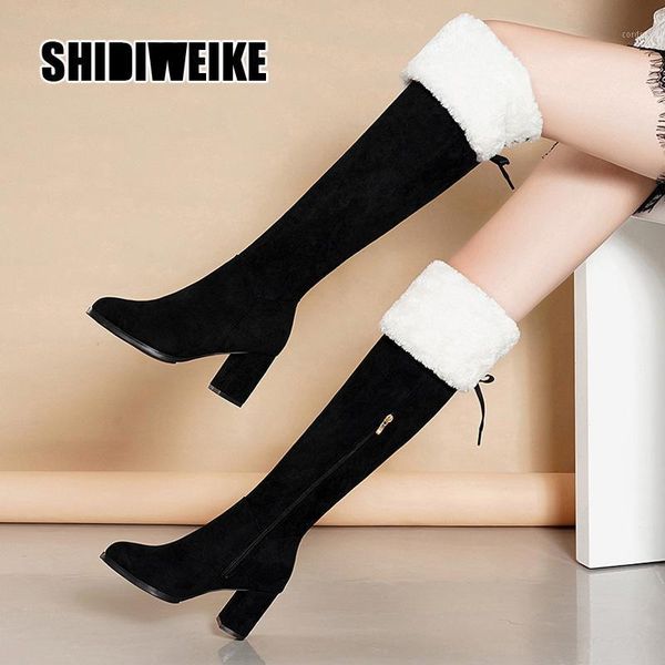 boots thigh high female winter women keep warm over the knee flat stretch fashion v4591, Black
boots thigh high female winter women keep warm over the knee flat stretch fashion v4591, Black