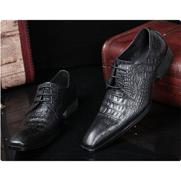 2020 wedding genuine oxford for alligator crocodile finger-square-toe toe shoes men in the formal, male jfxs, Black
2020 wedding genuine oxford for alligator crocodile finger-square-toe toe shoes men in the formal, male jfxs, Black