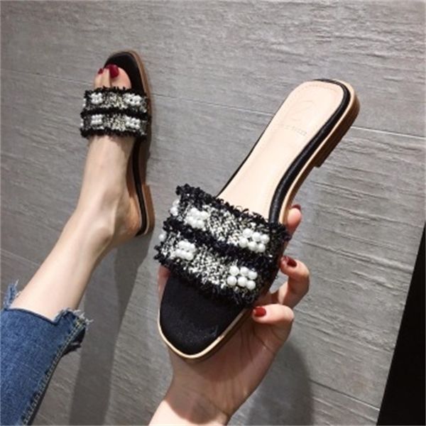 shoes womens slippers outdoor slides low pantofle fashion soft 2020 flat luxury pu hoof heels fabric rome rubber basic female y1202, Black
shoes womens slippers outdoor slides low pantofle fashion soft 2020 flat luxury pu hoof heels fabric rome rubber basic female y1202, Black