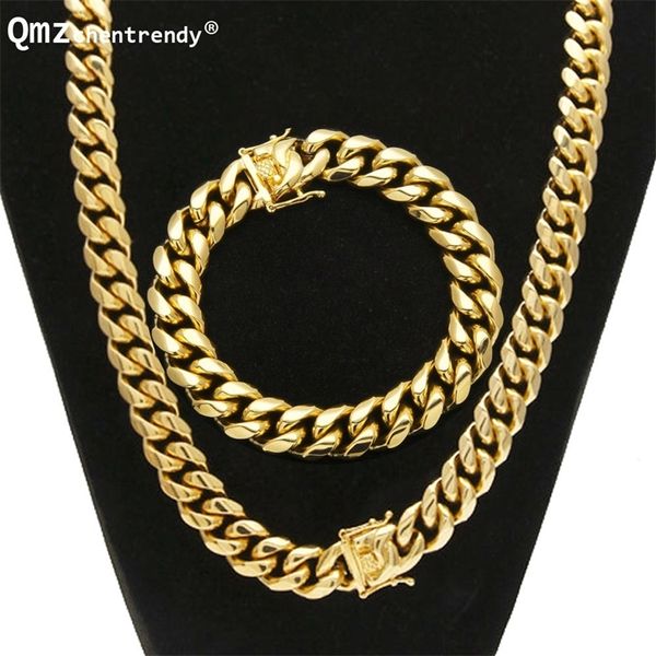 8mm/10mm/12mm/14mm stainless steel miami cuban chain necklace bracelet boy men fashion dragon lock clasp hip hop jewelry set 201222, Slivery;crystal
8mm/10mm/12mm/14mm stainless steel miami cuban chain necklace bracelet boy men fashion dragon lock clasp hip hop jewelry set 201222, Slivery;crystal