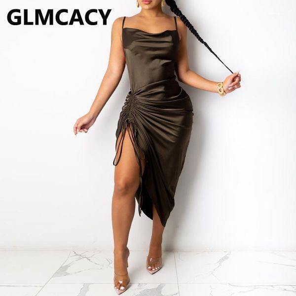 women spaghetti strap drawstring twist dress elegant eveing party vestidos dresses1, Black;gray
women spaghetti strap drawstring twist dress elegant eveing party vestidos dresses1, Black;gray