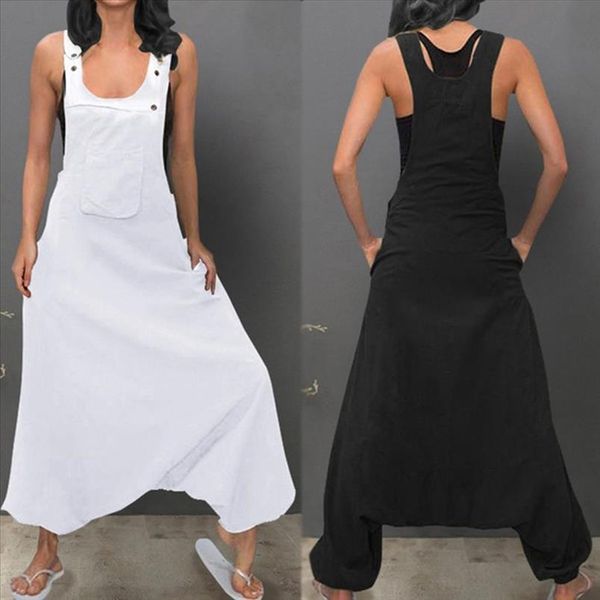 brief loose plus size 5xl overalls women u neck sleeveless backless side pockets casual baggy long jumpsuits salopette femme ss, Black;white
brief loose plus size 5xl overalls women u neck sleeveless backless side pockets casual baggy long jumpsuits salopette femme ss, Black;white