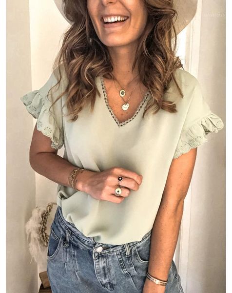 elegant woman's blouses shirts ruffle sleeve petal v-neck blouses dot floral casual office lady shirts female blousa1, White
elegant woman's blouses shirts ruffle sleeve petal v-neck blouses dot floral casual office lady shirts female blousa1, White