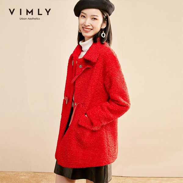 vimly winter faux fur coat for women elegant turn down collar solid thick warm outerwear overcoat female jackets 30269, Black
vimly winter faux fur coat for women elegant turn down collar solid thick warm outerwear overcoat female jackets 30269, Black
