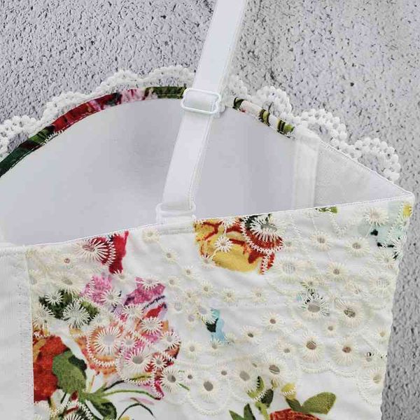 floral print crop corset sleeveless spaghetti strap tanke women built in off shoulder patchwork camisole ins, White
floral print crop corset sleeveless spaghetti strap tanke women built in off shoulder patchwork camisole ins, White